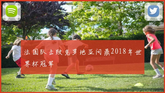 法国队击败克罗地亚问鼎2018年世界杯冠军